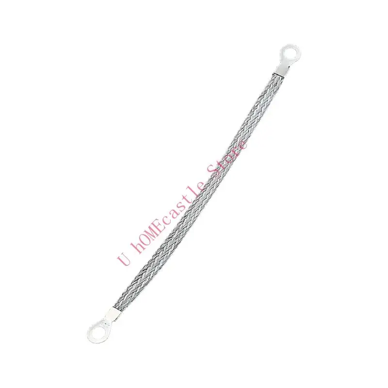 63HF 6Mm²Flexible Tinned Copper Braid Jump Wire for Reliable Electrical Grounding Solution Various Electrical Applications