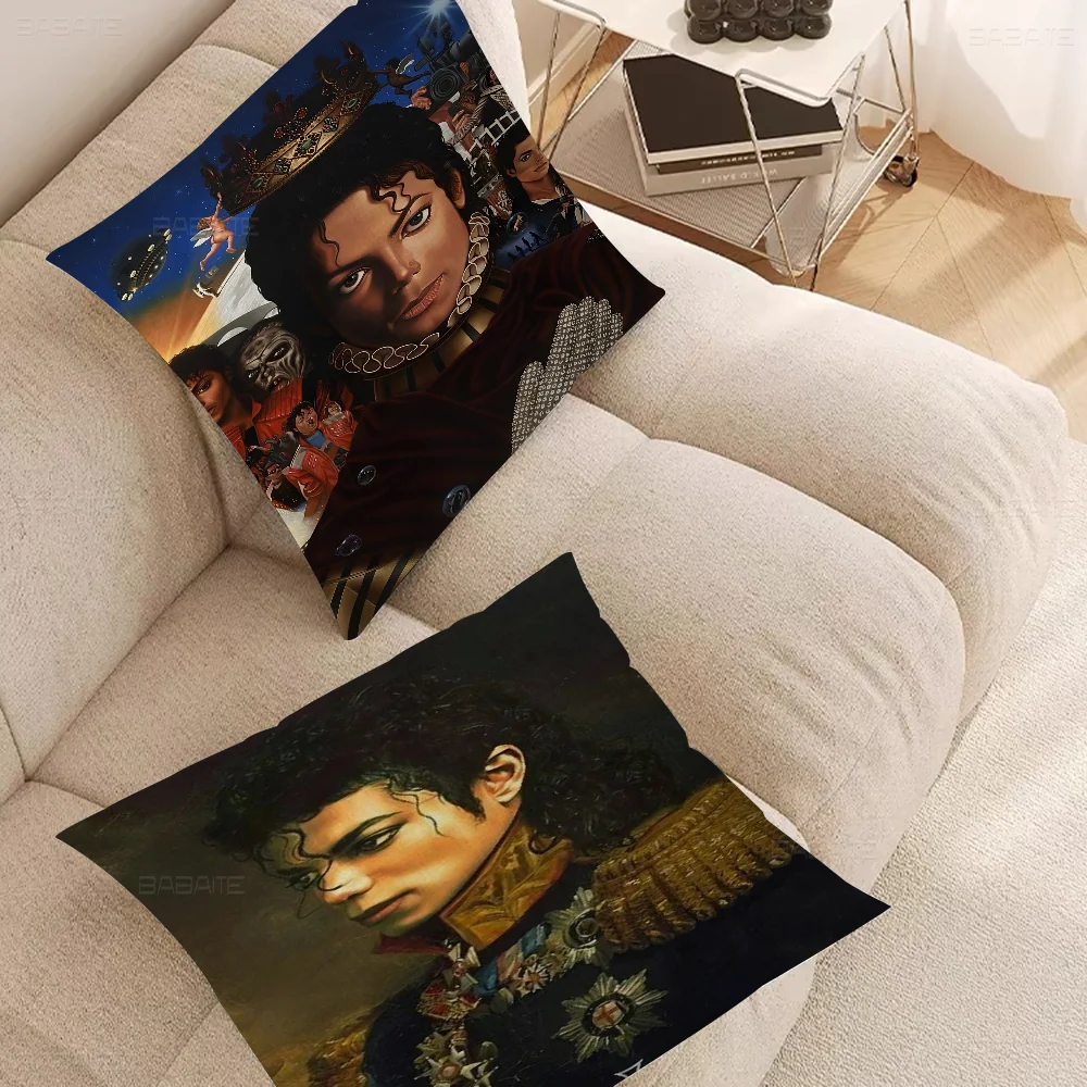 

Michael Jackson Maple Design Cushion Cover Happy Autumn Harvest Decor Holiday Decorati Pillow Cover