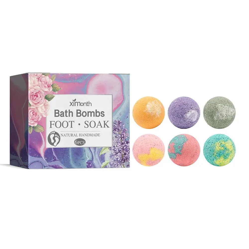 Sdotter-Óleo Essencial Herbal Bolha Bola De Banho, Bola De Pé Orgânico, Banho Natural, Bombas De Banho, Spa Mini Gift, Handmad Y1K0, 12Pcs