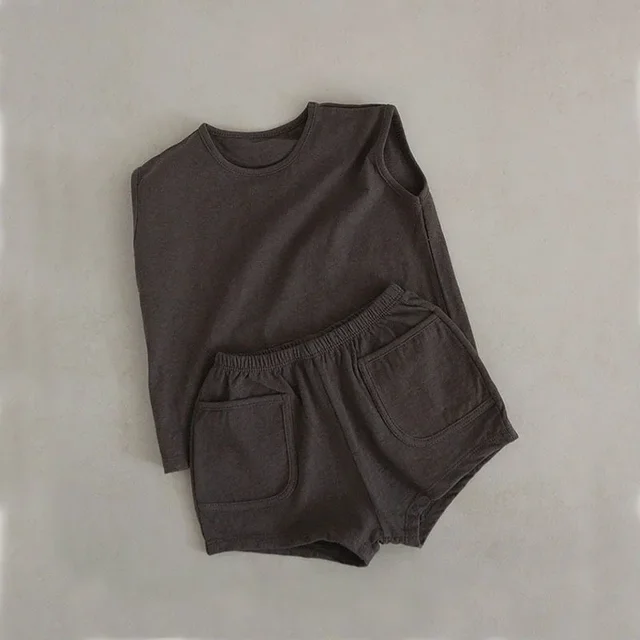 4150-52d0c1.jpg Baby Vest & Shorts Set – Cotton Newborn Casual Homewear Outfit (Boys & Girls)