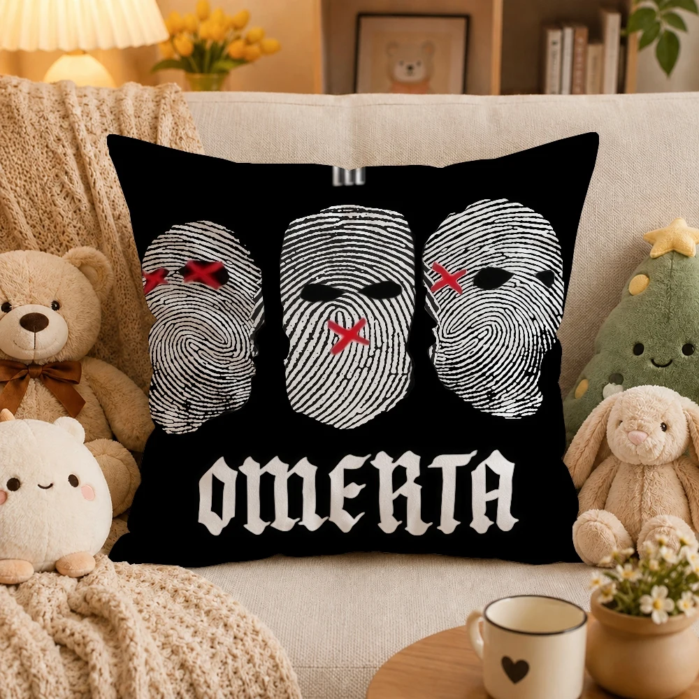 Singer O-Omerta Maes Brand Pillow Case Plush Pillow Cases Home Decoration Pillow Cover for Sofa Bed Chair Living Room
