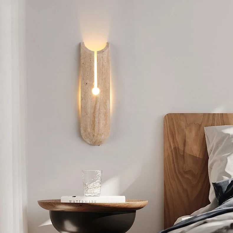 Natural Stone Wall Lamp Art Sconce