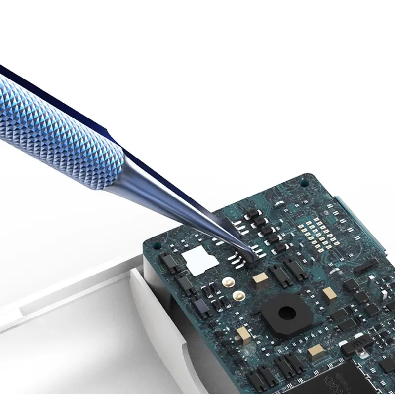 Precision Titanium Alloy Tweezers Professional Repair Fingerprint Fly Line CPU Antimagnetic Electronics Forceps Stainless Steel