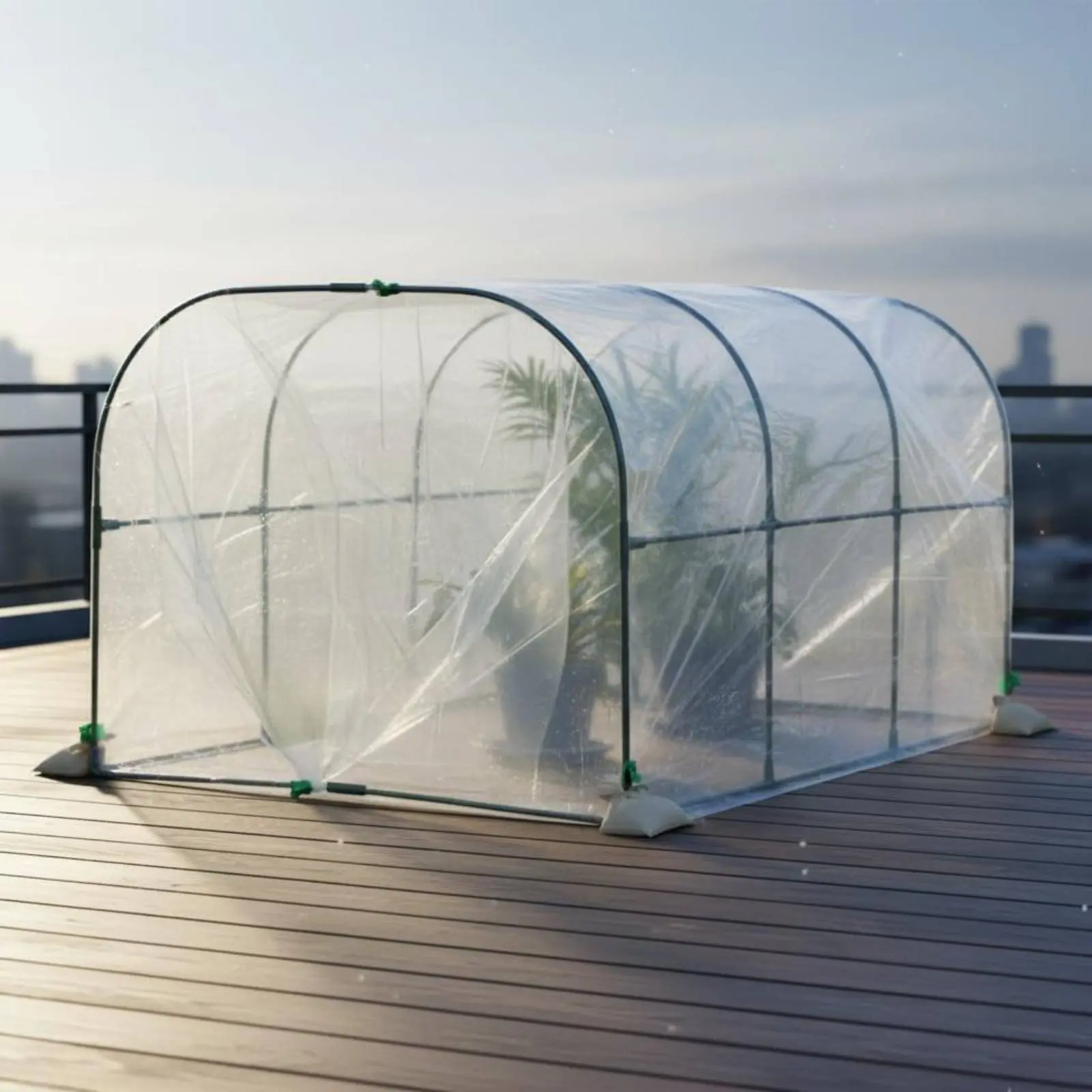 Mini Greenhouse Spliceable Mini Greenhouse Tunnel Small Outdoor Hothouse Insulated Hoop House Easy Assembly for Balcony, Patio