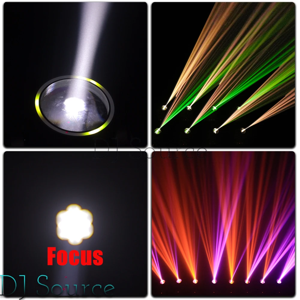2Pcs/lot 250W LED Beam Moving Stage Light With Aperture Focus 18 Rotating Prism Frost Rainbow Effect DMX DJ Disco Stage Effect