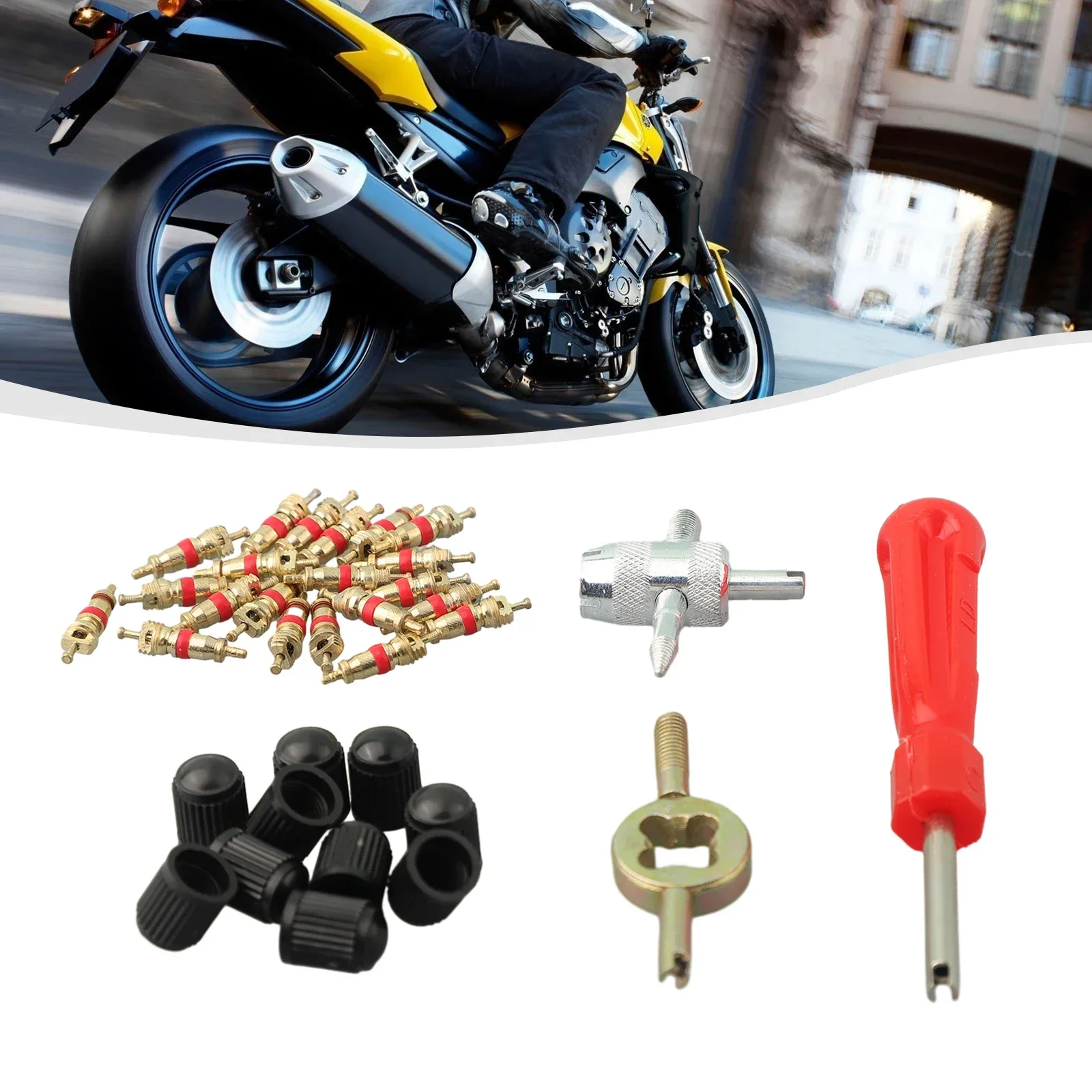 

1Set*Car Bike Slotted Handle Tire Valve Stem Core Remover Screwdriver Tire Repair Install Tool Kits Auto Motorcycle Accessory