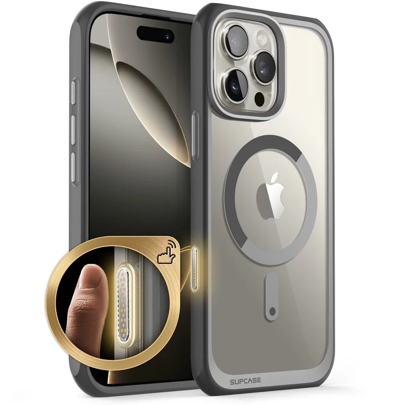SUPCASE-Caixa De Telefone Magnética À Prova De Choque com Botão De Captura De Controle De Câmera, UB Mag Cover, For iPhone 16 Pr