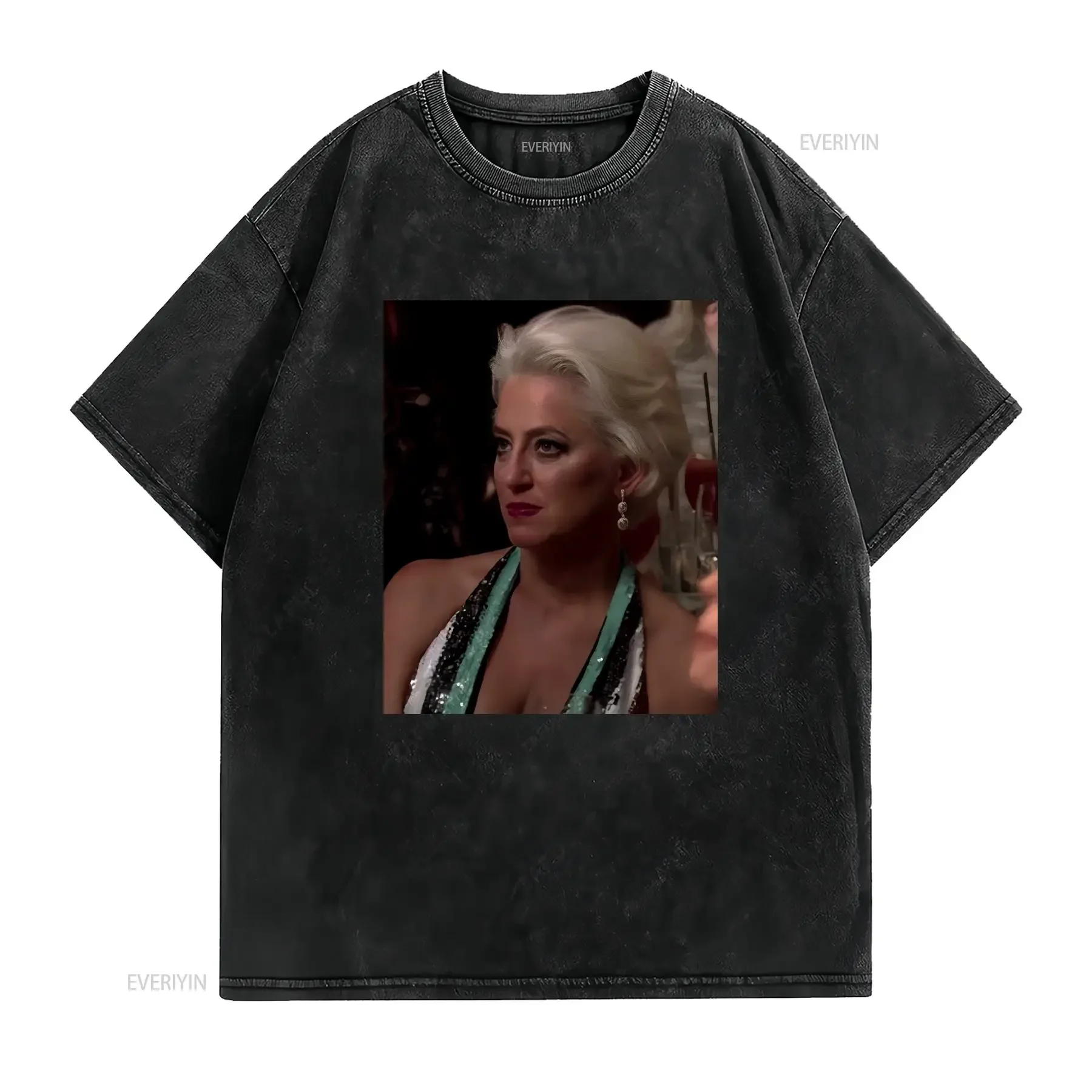 Fashion T Shirt Dorinda Medley Angry Face from Real Housewives of New York City Heavy Cotton vintage Washed Versatile