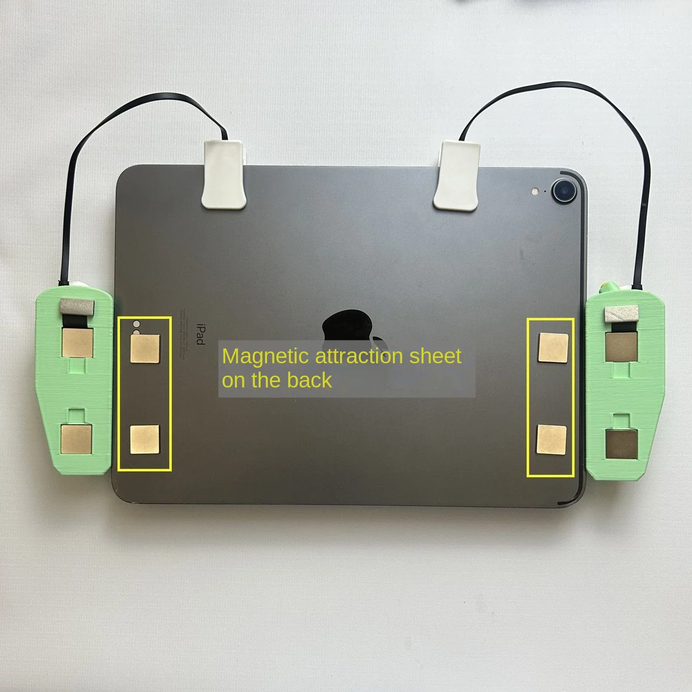Gamepad magnetico universale per tablet PC Controller di gioco per tablet a 4 pulsanti Impugnatura a impulsi Riprese continue e velocità di clic regolabile