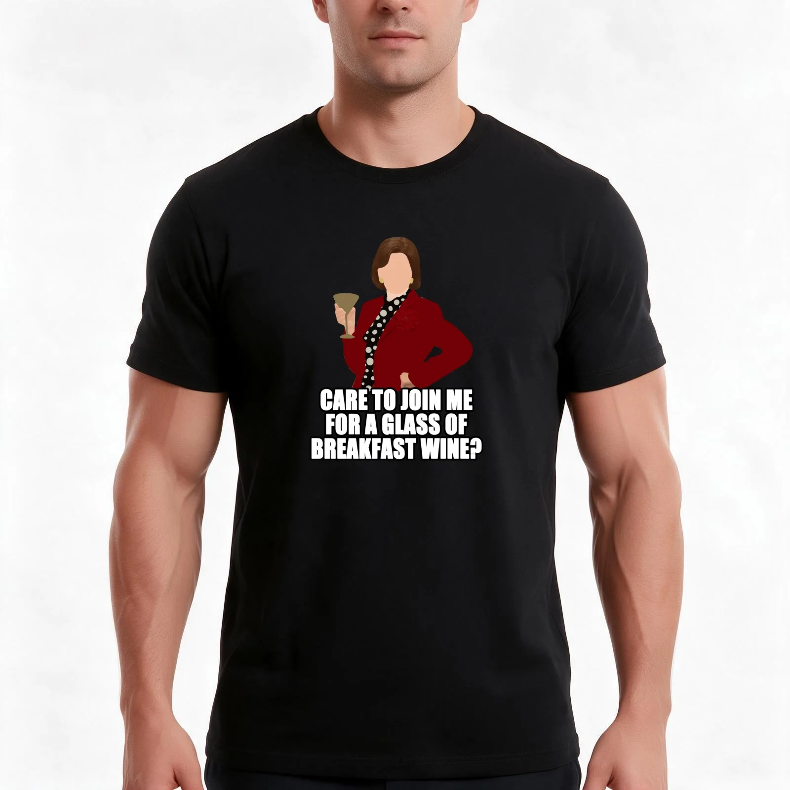 lucille bluth T-Shirt, Summer Casual Cotton Tee, Oversized Streetwear Tops, Vintage Graphic Print, Loose Fit Short Sleeve