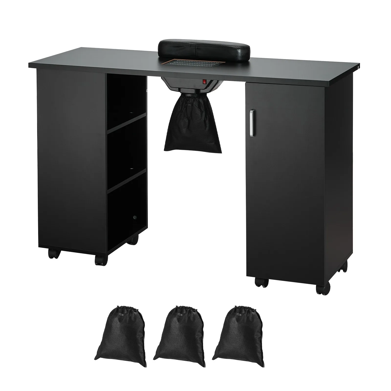 

Manicure Table Nail Table Station w/ Electric Dust Collector 3 Dust Bags