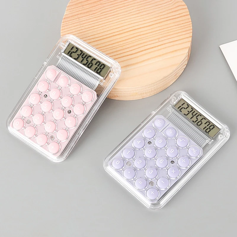 Candy Color Student Calculator Large Screen Electronic Calculator Portable Mini Pocket Calculator School Office Supplies Gifts