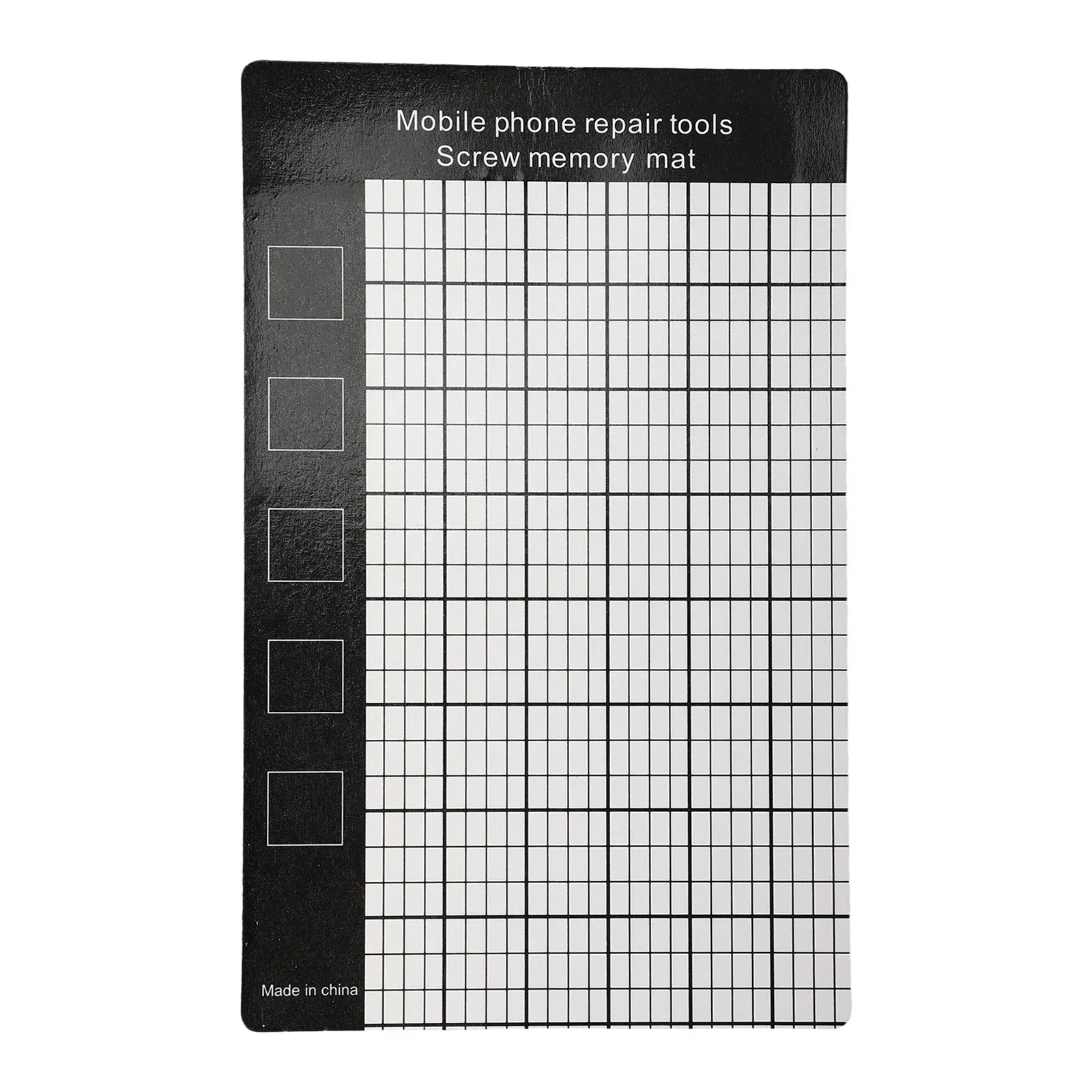 MAGNETIC MOBILE PHONE REPAIR MAT Magnetic Mat Home Black Magnetic Screw Memory Mat Screw Storage Mat 145 X 90mm