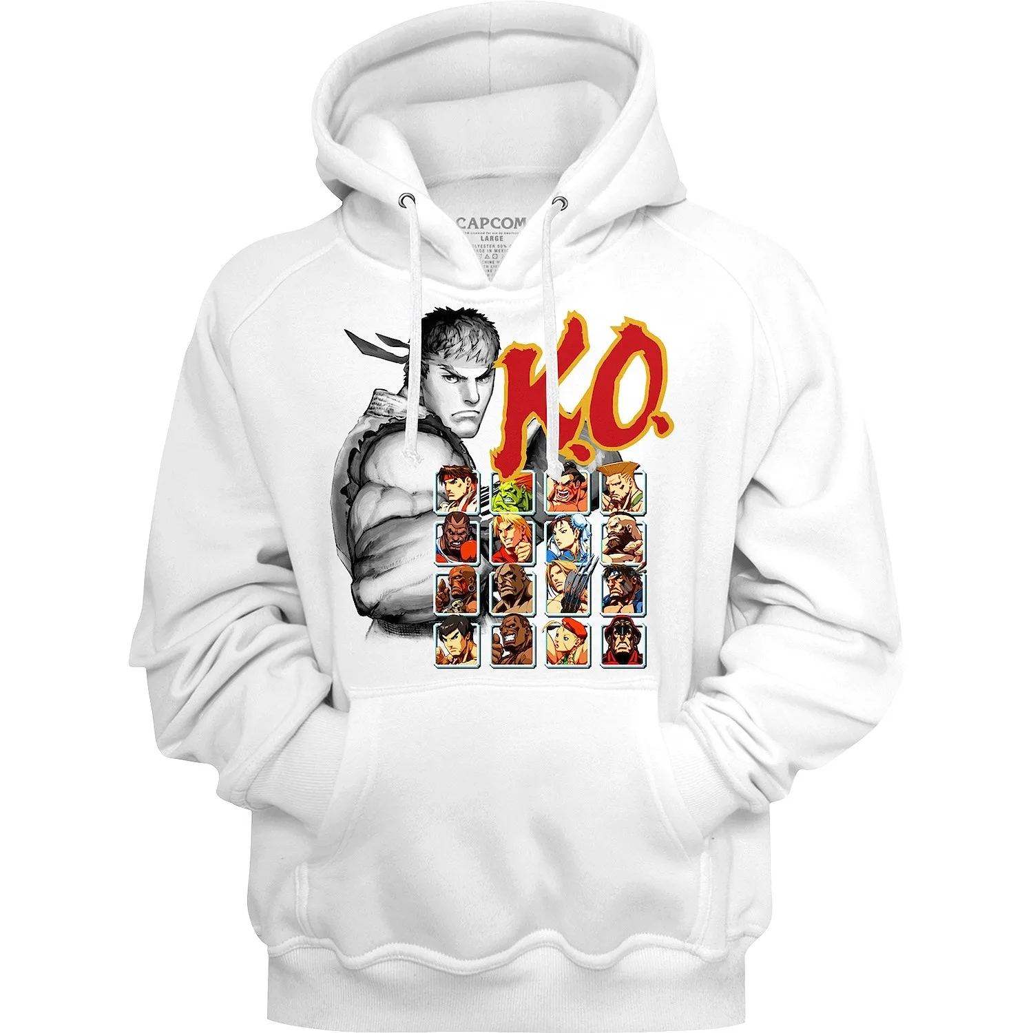Street Fighter Retro Classic Arcade Game Printed Heavyweight Hoodie Cotton Youth Casual Faion Autumn Streetwear Sweatirt