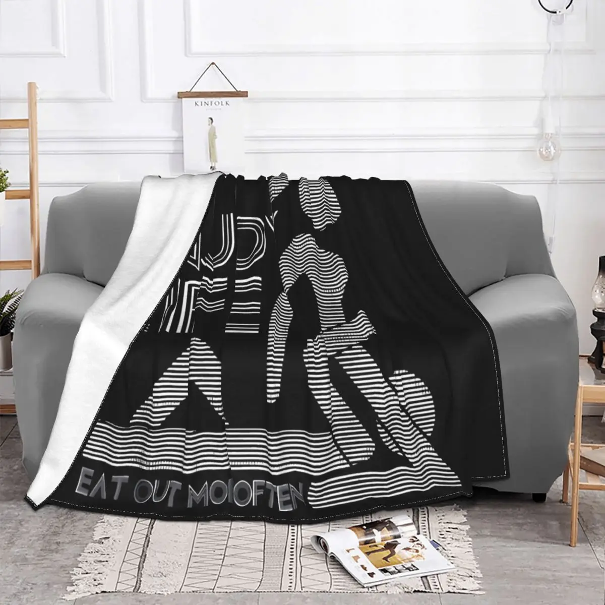 New Limited Enjoy Life Eat Out More Often Anime Blanket Winter Blankets Blankets And Throws Throw Blanket