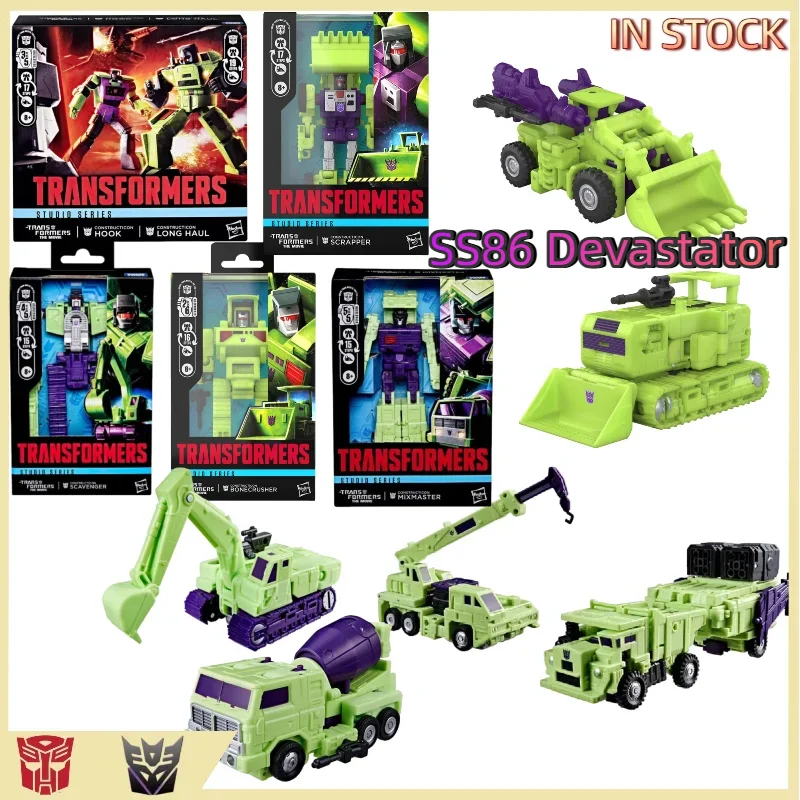 

【IN STOCK】 Transformed Toys Original Product SS86 Devastator Bulldozer Excavator Scrapper Concrete Mixer Hook & Dump Truck