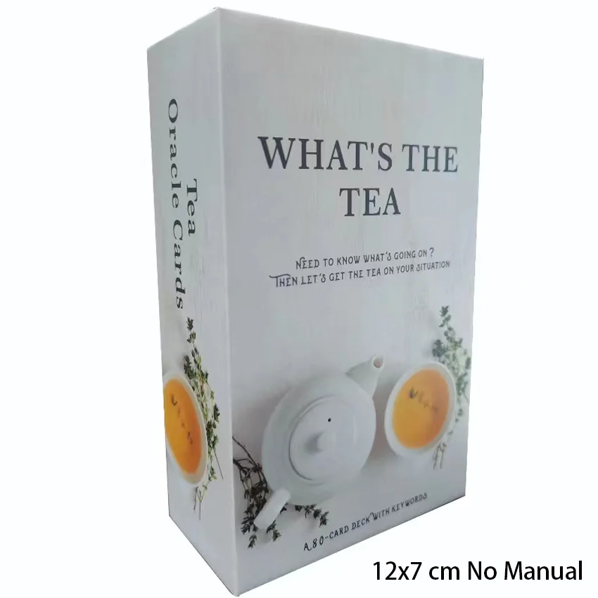 12x7 cm Whats The Tea Oracle Deck Card Games