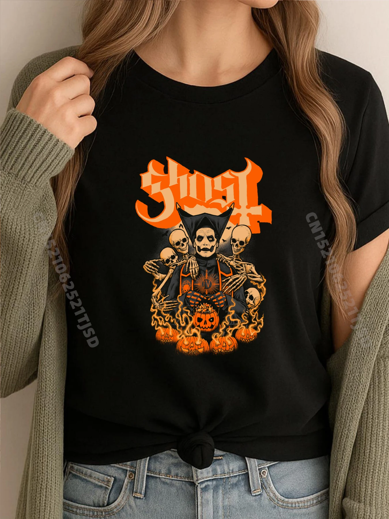 

Ghost Great Pumpkin Halloween Grpahic Tee High Quality Men's T-Shirt Tops T-shirt