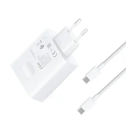 65W Super Fast PD Charger For Huawei P50 Pro P40 P30 Honor 60 Pro USB C Power Adapter for Samsung S24 Ultra S23+ S22 2M Cable
