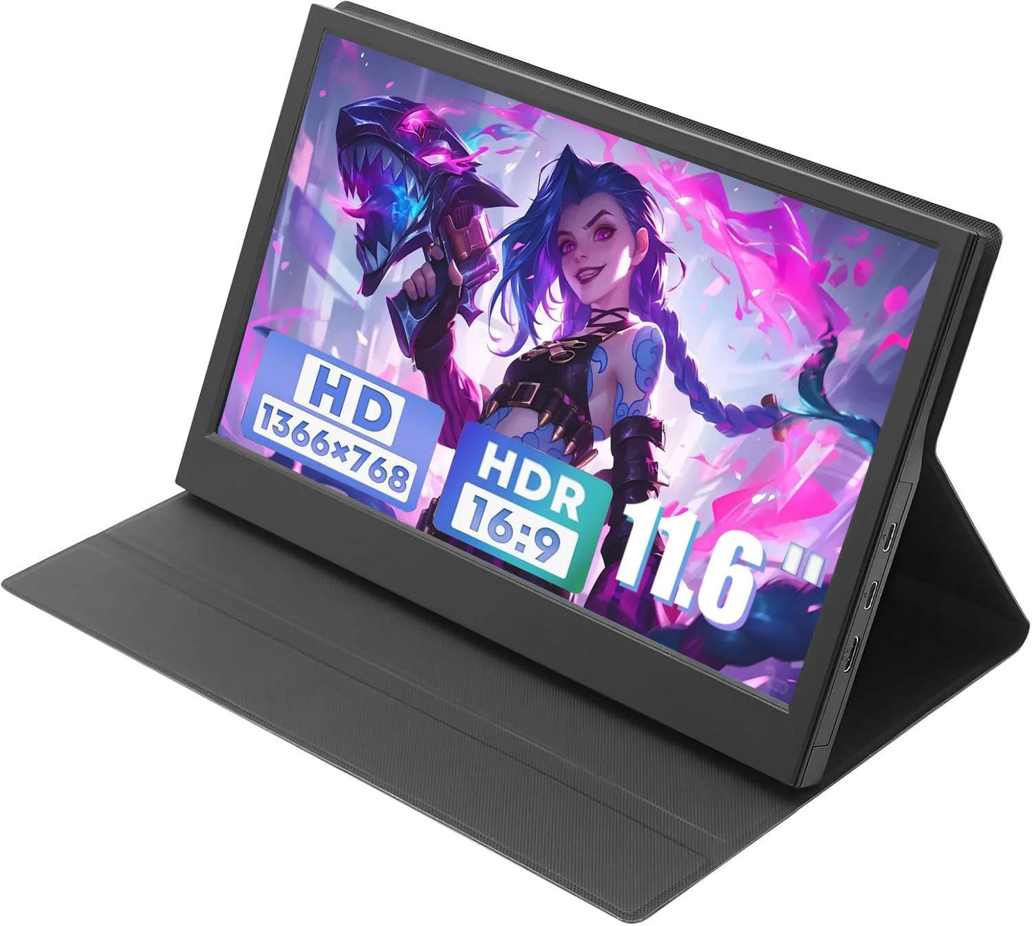 

AHXJKA 11.6 Inch Portable Monitor HDMI-Compatible Laptop second screen Gaming Extended Display for PC Xbox Switch ps5 Macbook