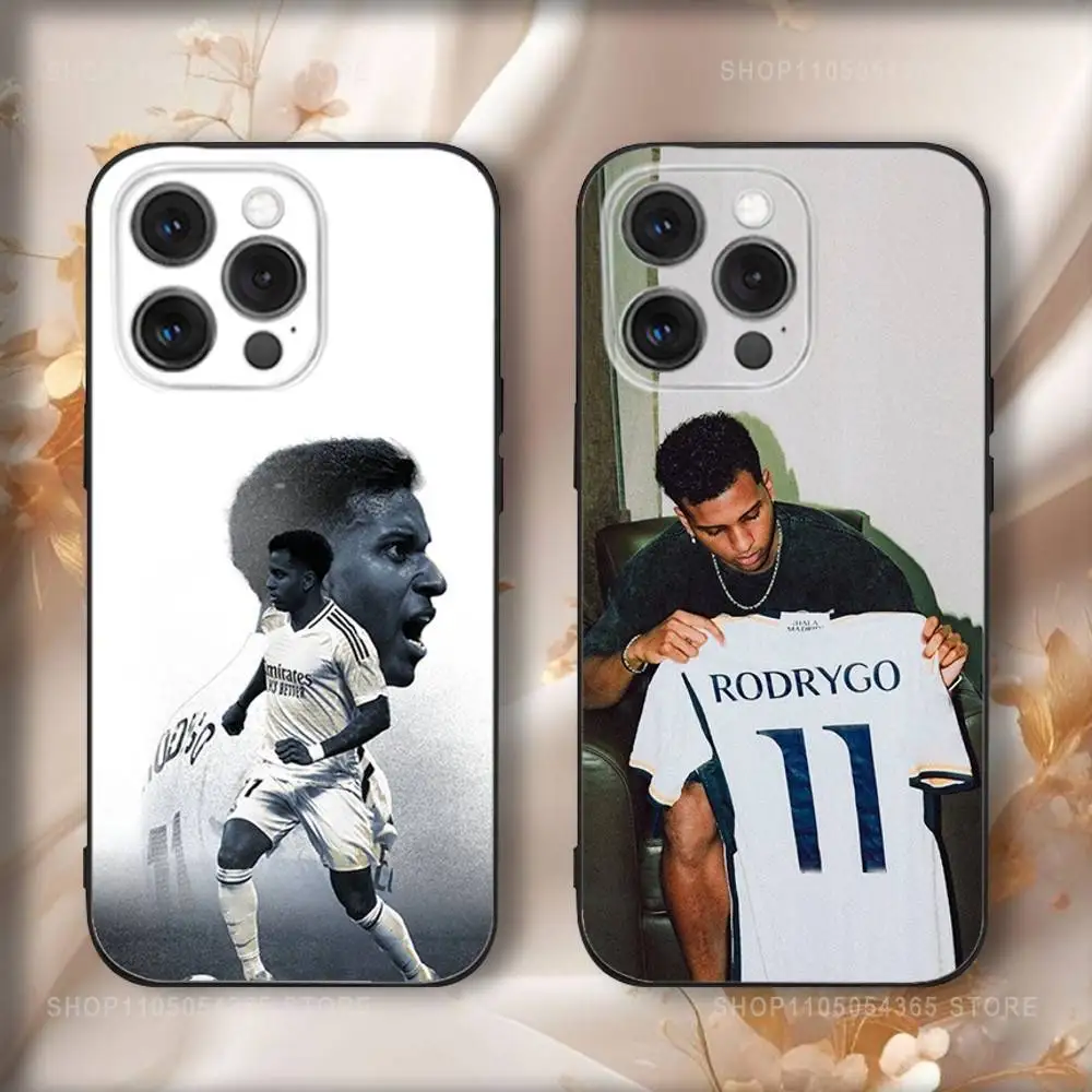 

Football R-Rodrygos Goes Phone Case For iPhone 17,16,15,14,13,12,11,Pro,Max,Plus,Air,X,XS,XR,SE,8,7,Mini,Soft Black Funda