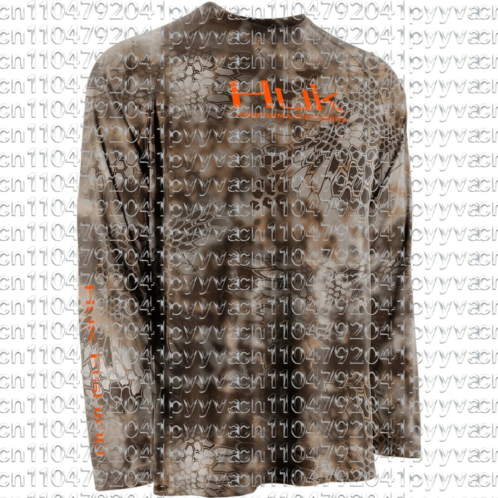 New Men's Outdoor Fishing Long Sleeved T-shirt Breathable Quick Drying Round Neck Fishing Sports Sun Protection Long Sleeved Top