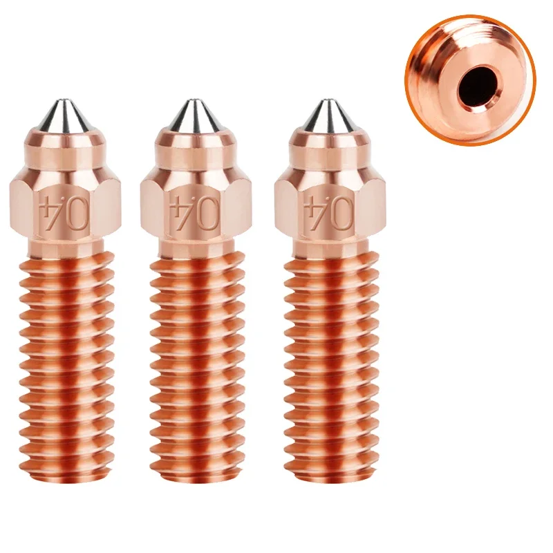 Nozzle voor Creality K1 K1 Max Ender 3 V3 KE CR-M4 Bimetaal Geplateerd Koper Hardstaal Messing voor Vyper Kobra Sovol SV06 plus/SV07