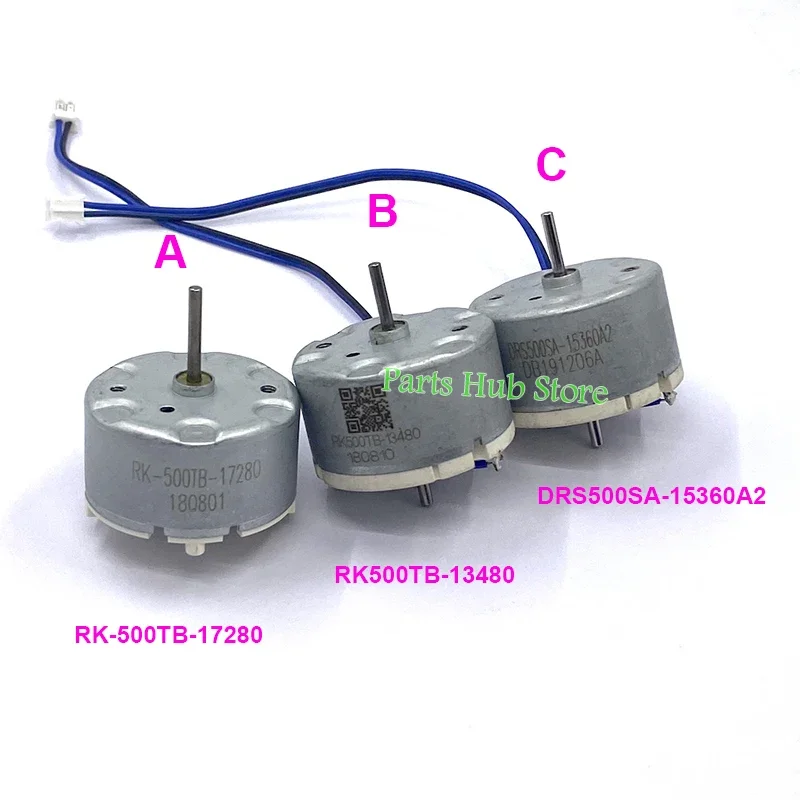 RK-500TB-17280/ RK500TB-13480/ DRS500SA-15360 Carbon Brush Motor DC 3V 6V 7.4V 9V 12V Round Engine Long Shaft/ Dual Shaft