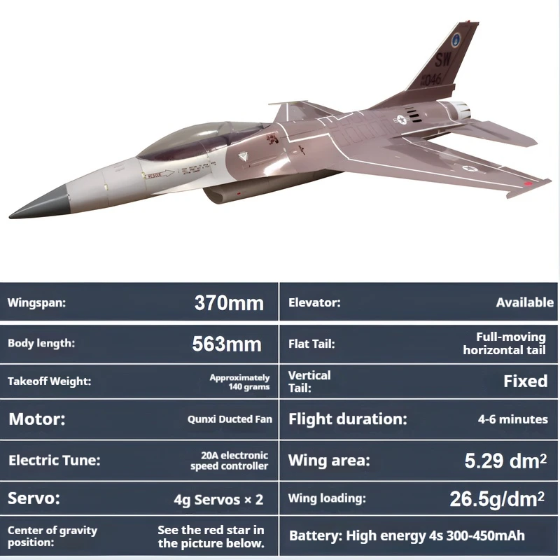 Zhiyuan Weihang F-16 Single Engine 30 Channel Remote Control Assembled Model Airplane Desktop Ornament Fixed Wing Gift