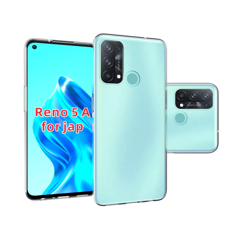 Case for Oppo Reno 5A CPH2199 Ultra Thin Clear Soft Silicone TPU Back Cover For Oppo Reno5 A Reno5A Transparent Back Case