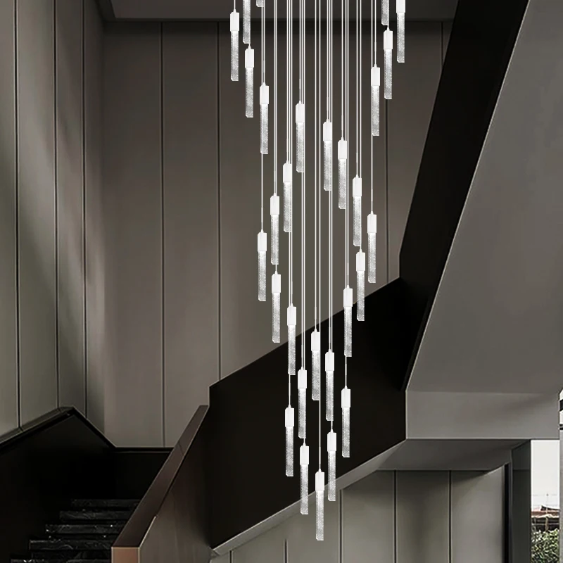 

Hanging Light For Hall Light Sitting Room Villa Staircase Chandelier Ring Chandelier For Living Room Pendant Light Led