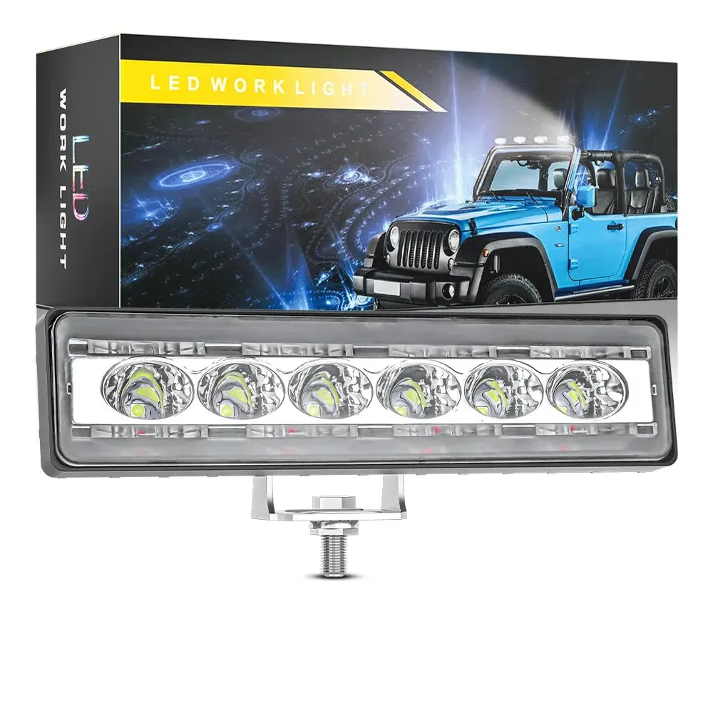 

12V 24V Waterproof High Power Slim LED DRL Daylight Driving Red And Blue Warning Flashing Daytime Running Light Lamp