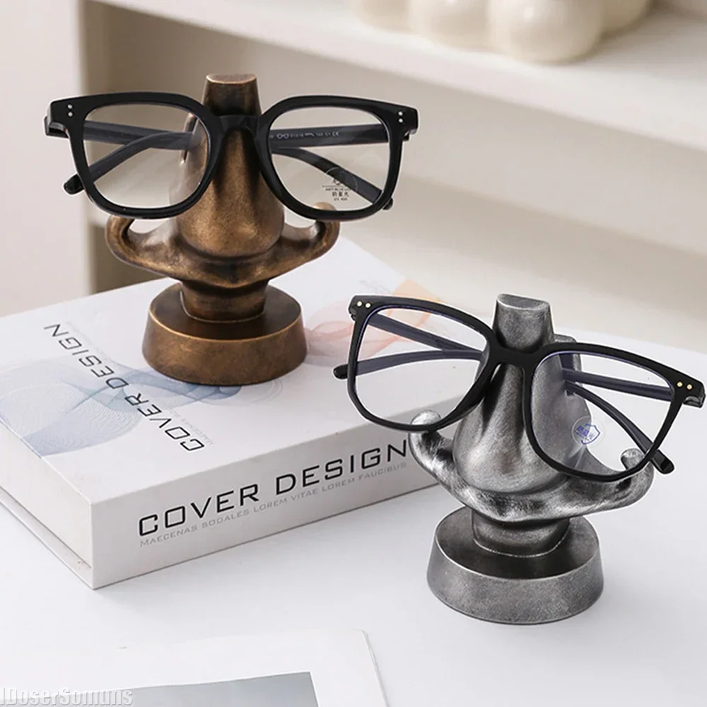 Funny Nose Glasses Display Stand with Resin Key Holder Home Decor Durable Long Lasting Handmade Suitable for Office Home Decor