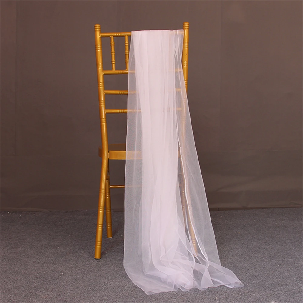 LORIE 100x160 cm Wedding Curtain Chiffon Tulle Curtain Wedding Party Banquet Decoration Custom Color