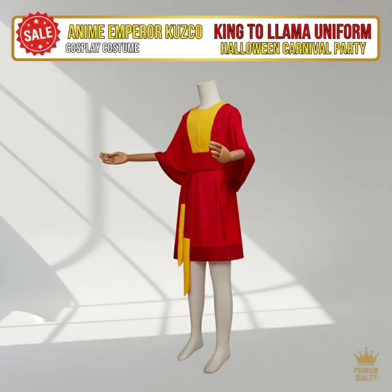 

☆SunlCos Anime Emperor Kuzco Cosplay Costume King Outfit with Hat Halloween Carnival Party Suit for Men Women Unisex☆