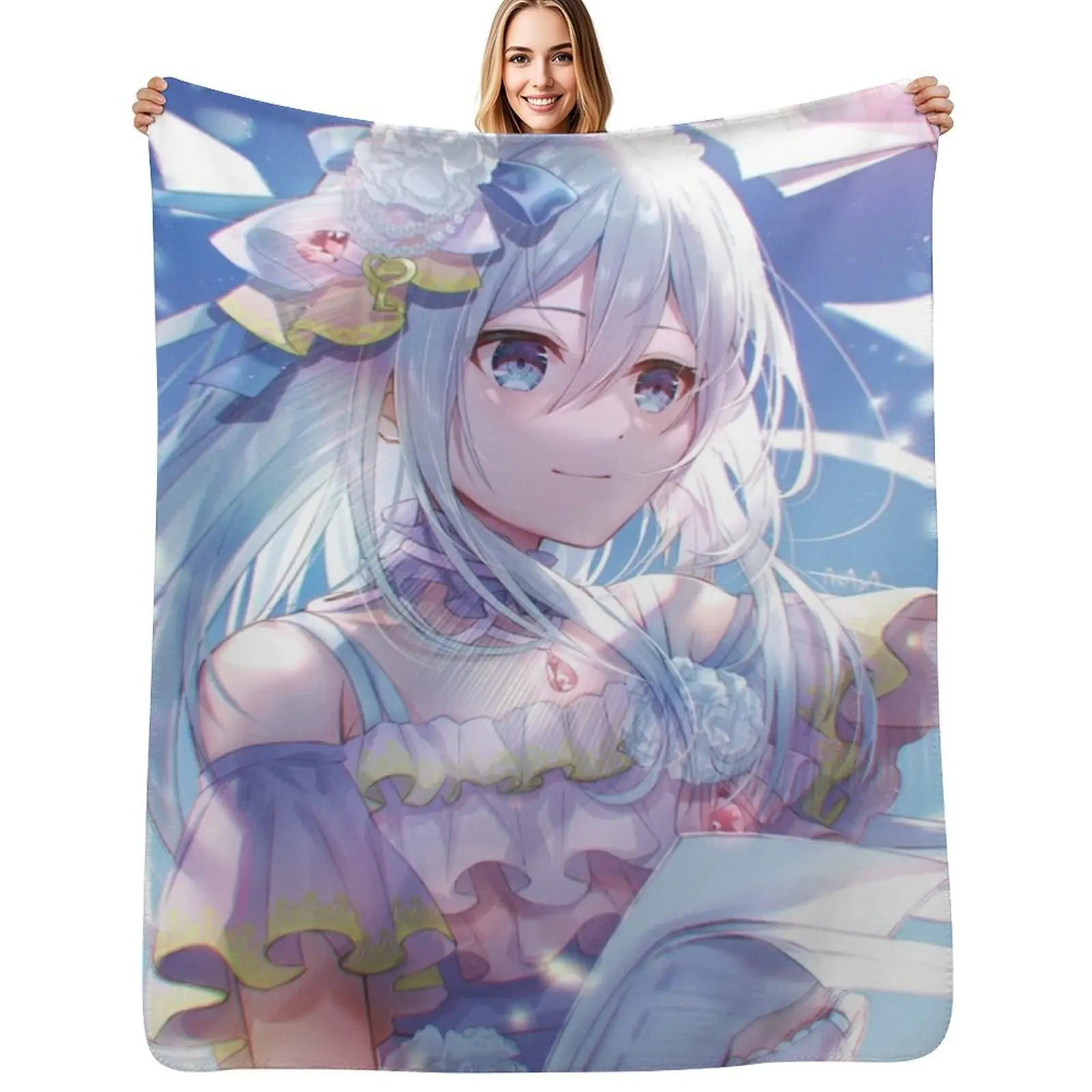 

Yoisaki Kanade with Sunshine Throw Blanket Blankets Sofas Of Decoration Beach Kid'S Soft Big Blankets
