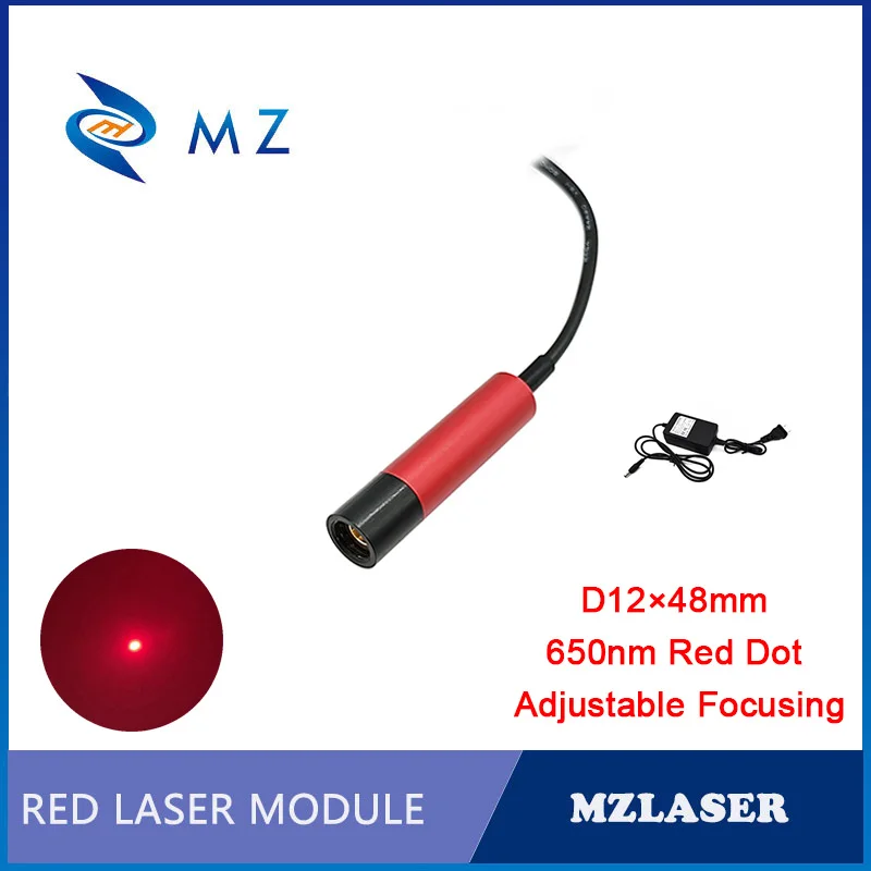 

Hot Selling High Stability Compact Adjustable Focusing D12mm 650nm 200mW Red Dot Laser Diode Module Industrial Grade