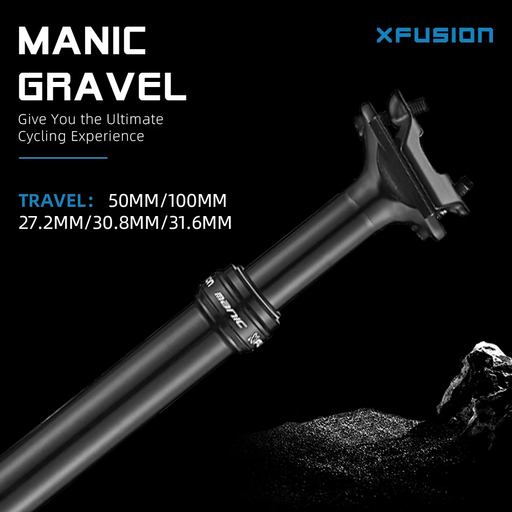 X-FUSION Manic Gravel Dropper Seatpost 27.2 30.8 31.6mm 50 100mm