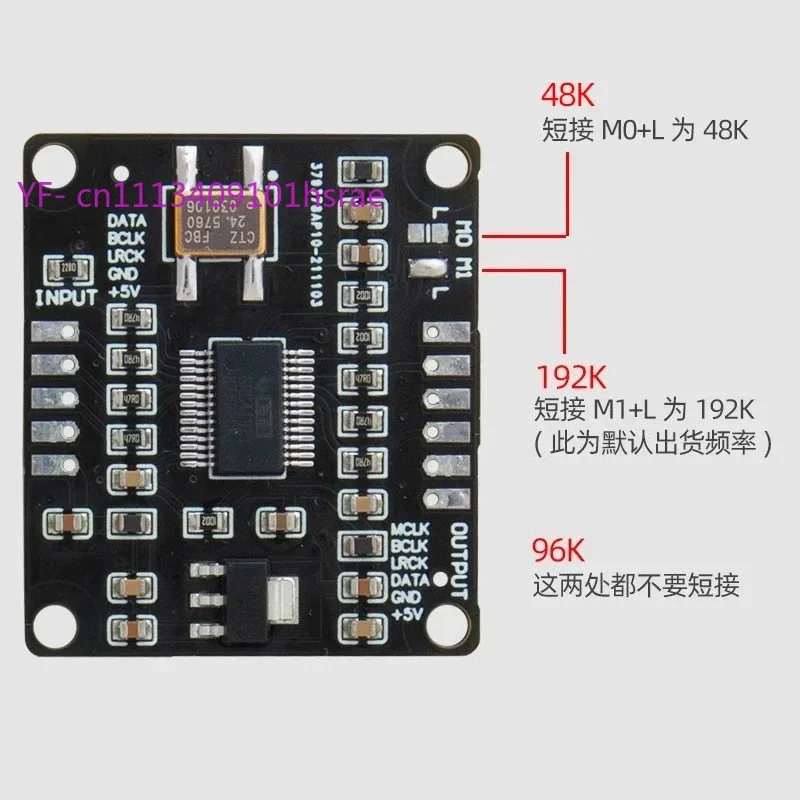 SRC4192I I2S Sample Rate Converter Asynchronous Up-Sampling Module CSR8675 Bluetooth MCLK 3-4 Wire