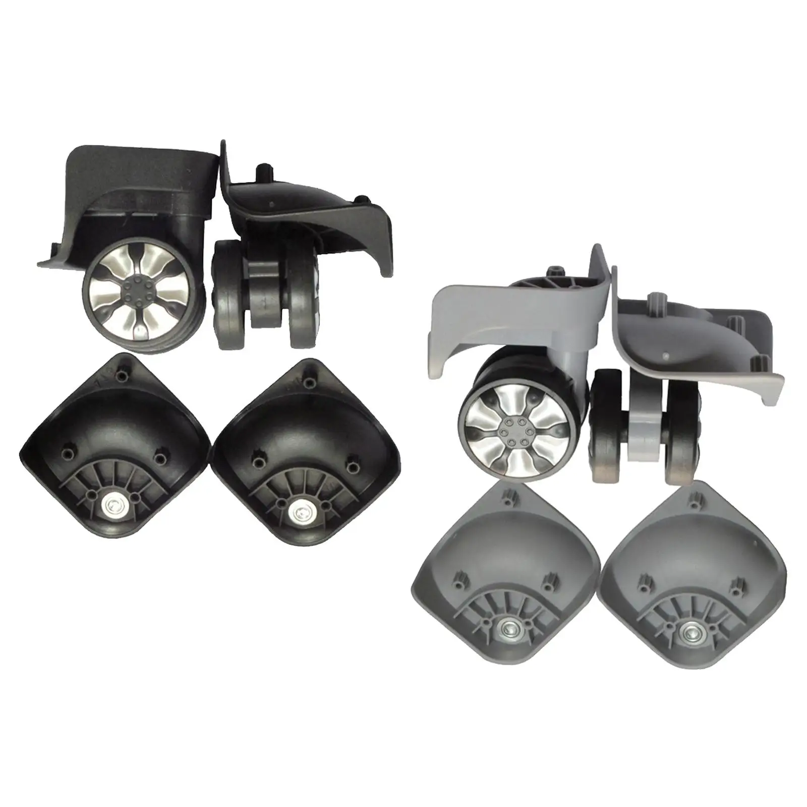 Load Bearing Luggage Replacement Wheels Solid Casters Mute Swivel Wheel Set for Travel Suitcase Trolley Cases