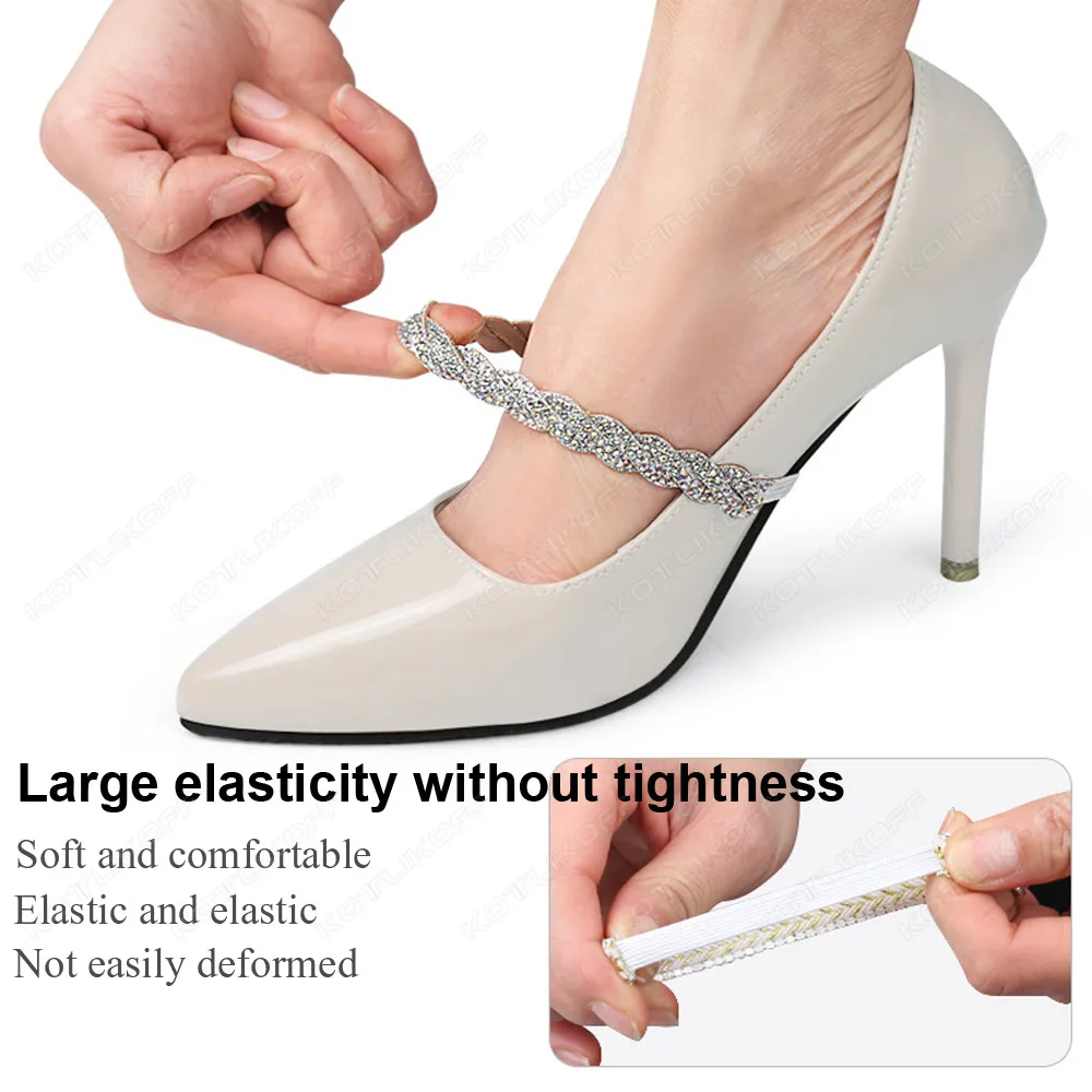 Girl Shoelaces Fashion Women Bundle Shoelaces for High Heel Anti-Skid Invisible Ankle Adjustable Shoes Belt Shoes Accessories