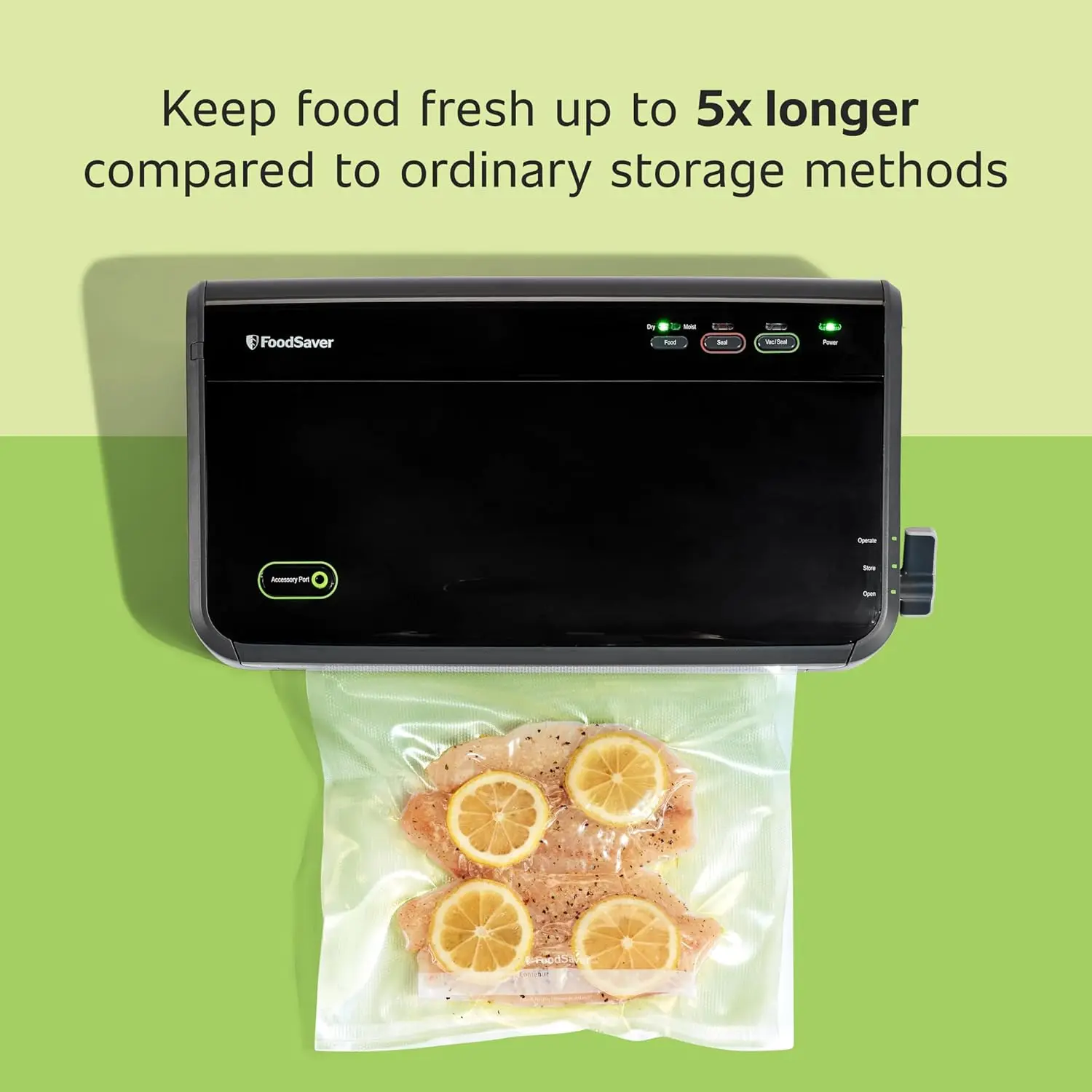 Vacuum Sealer Machine, Automatic Bag Detection, Sous Vide Friendly, with sealer bags, roll, handheld vacuum sealer, bl