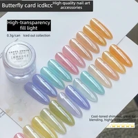 Nouvelle poudre à ongles effet miroir Aurora, paillettes cristallines, poudre de polissage blanc nacré clair effet lune, poudre scintillante pour manucure DIY 3