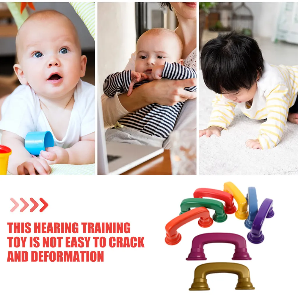 8Pcs Colored Whisper Phones for Reading Practice Toddler Learning Tool ABS Material Safe Smooth Finish Concentration Observation
