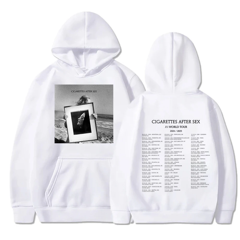 Cigarettes After Sex X\'s World Tour 2024 Hoodie Women Men Pullover Sweatshirt Sudadera Harajuku Tops