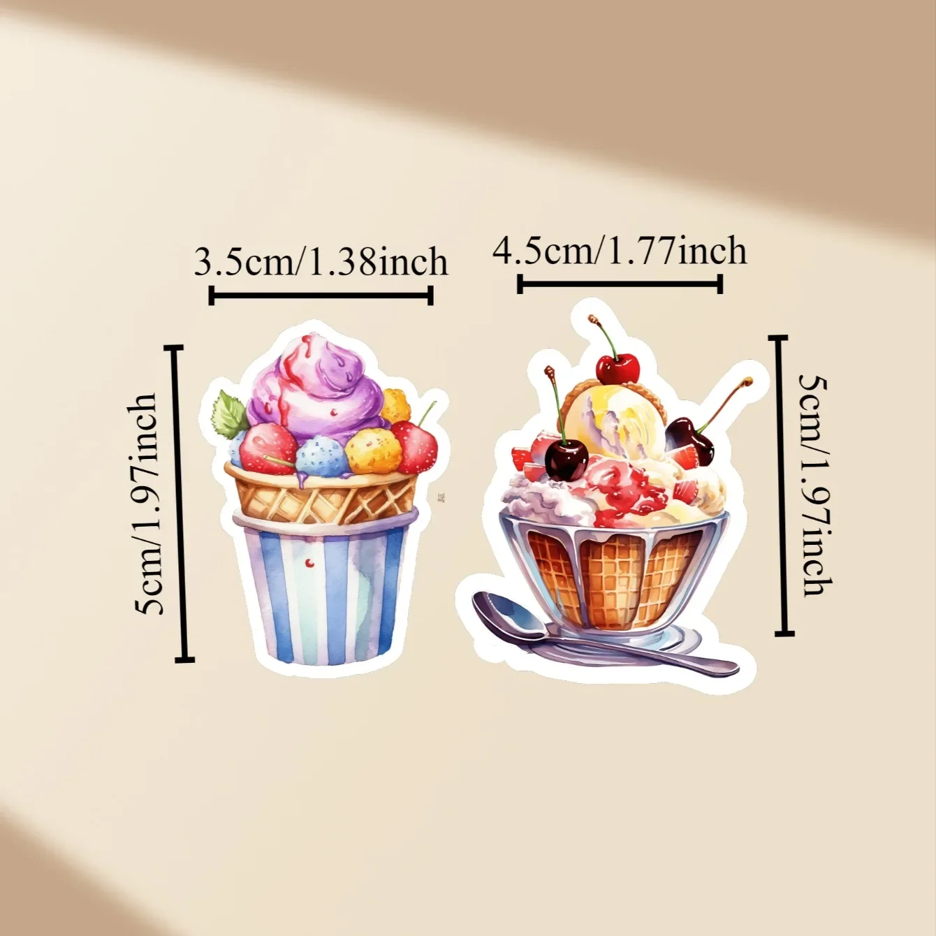 20pcs Delicious Ice cream truck Stickers Funny Decoration DIY Scrapbooking Journal Phone Diary Album Planner stationery