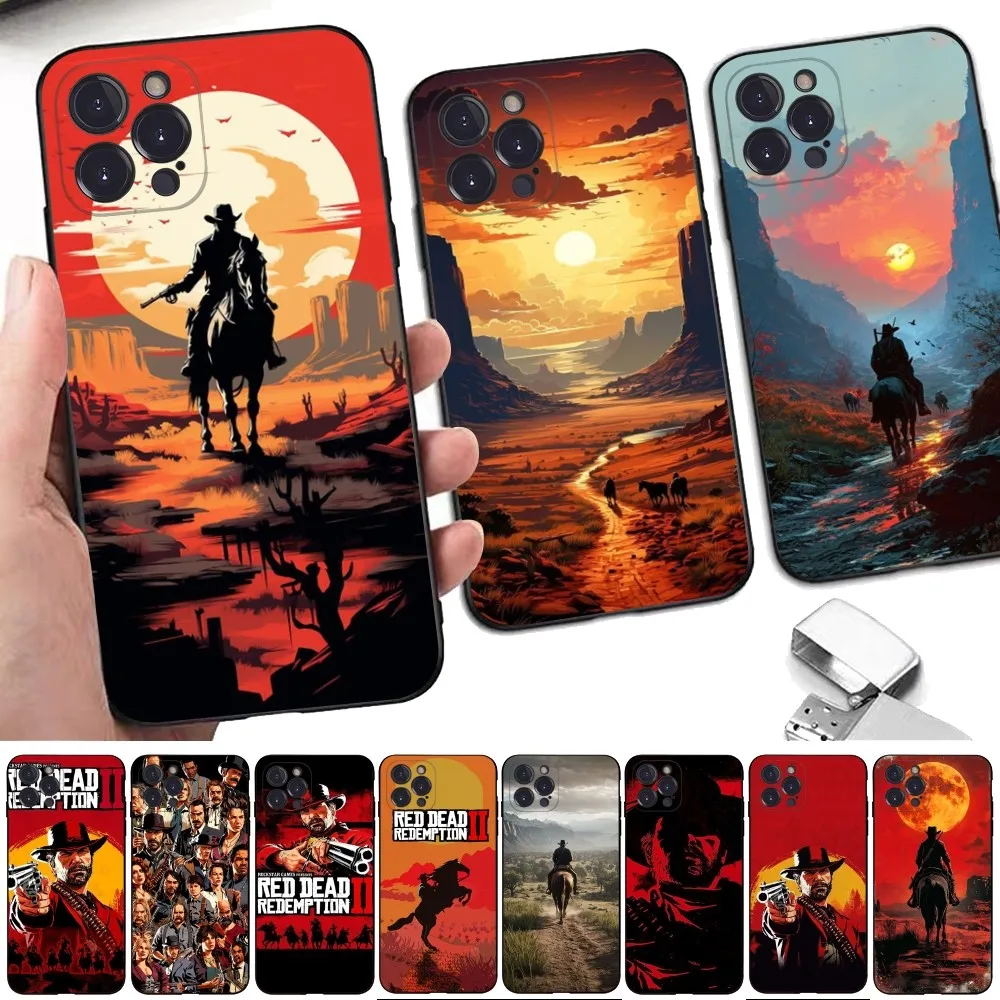 Red Dead Redemption Phone Case For iPhone 15 14 11 12 13 Mini Pro XS Max Cover 6 7 8 Plus X XR SE 2020 Funda Shell