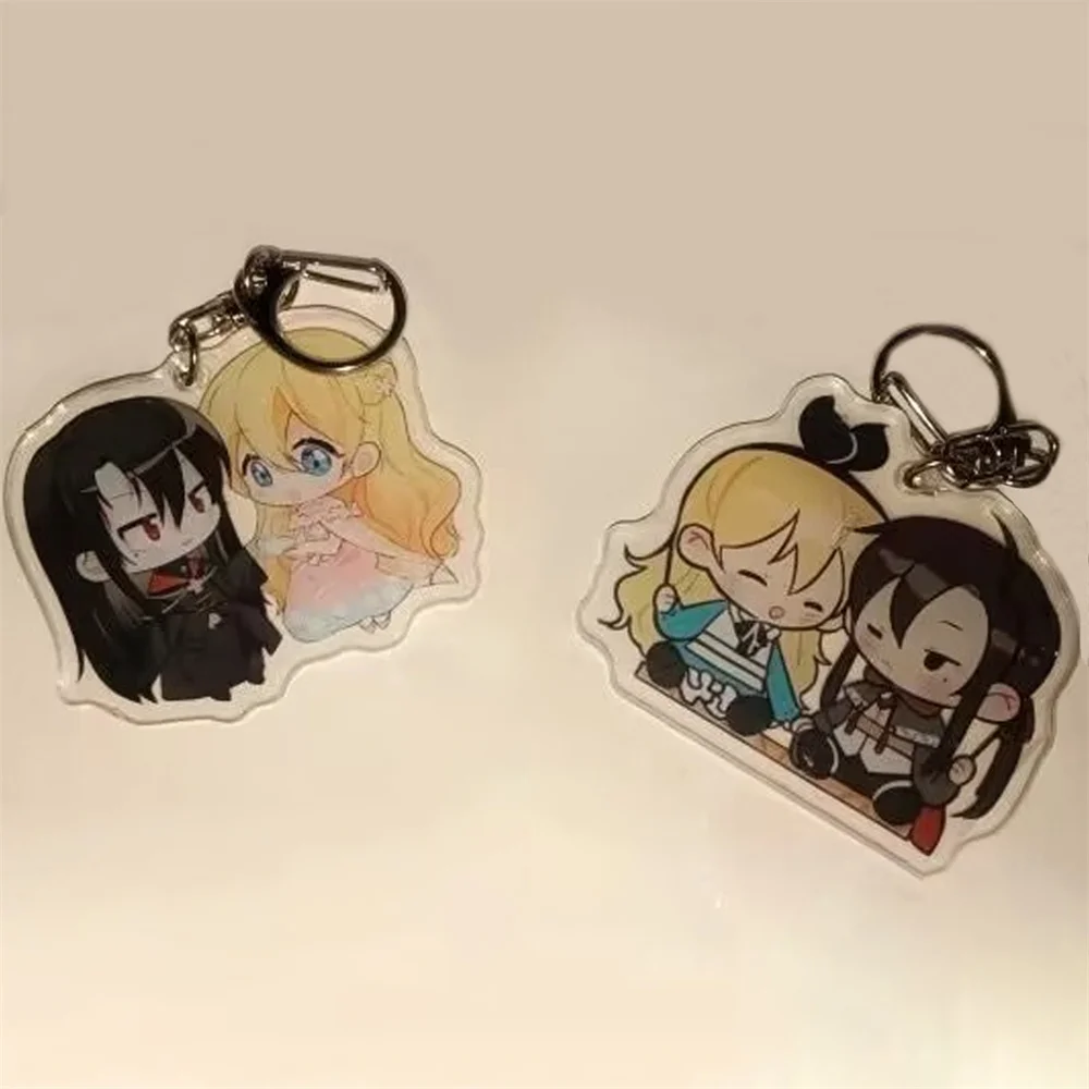 Anime Who Made Me a Princess Atanasia Lucas Key Chain Cosplay Acrylic Keyring Figure Keychain Bag Pendant Accessories Props