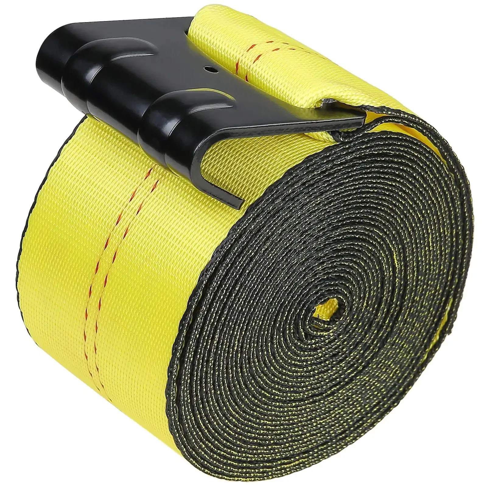 

Winch Straps, 4" x 40', 6000 lbs Load Capacity, 18000 lbs Break Strength, Truck Straps with Flat Hook