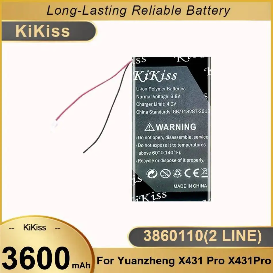 Baterai 3600Mah Untuk Alat Diagnostik Launch X431 Pro 3860110 2 Jalur Catu Daya Andal